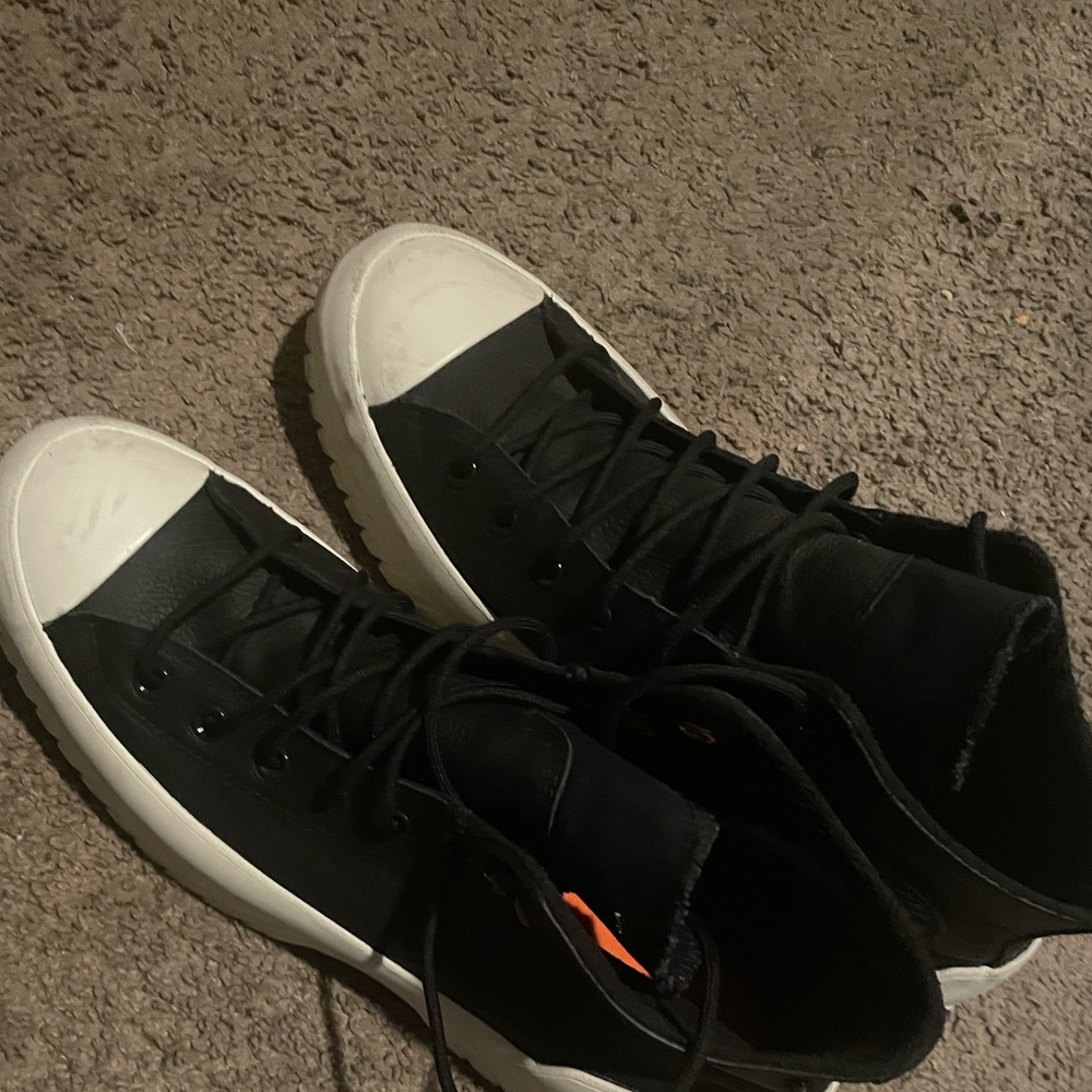 Converse Black and White High-Top Sneakers